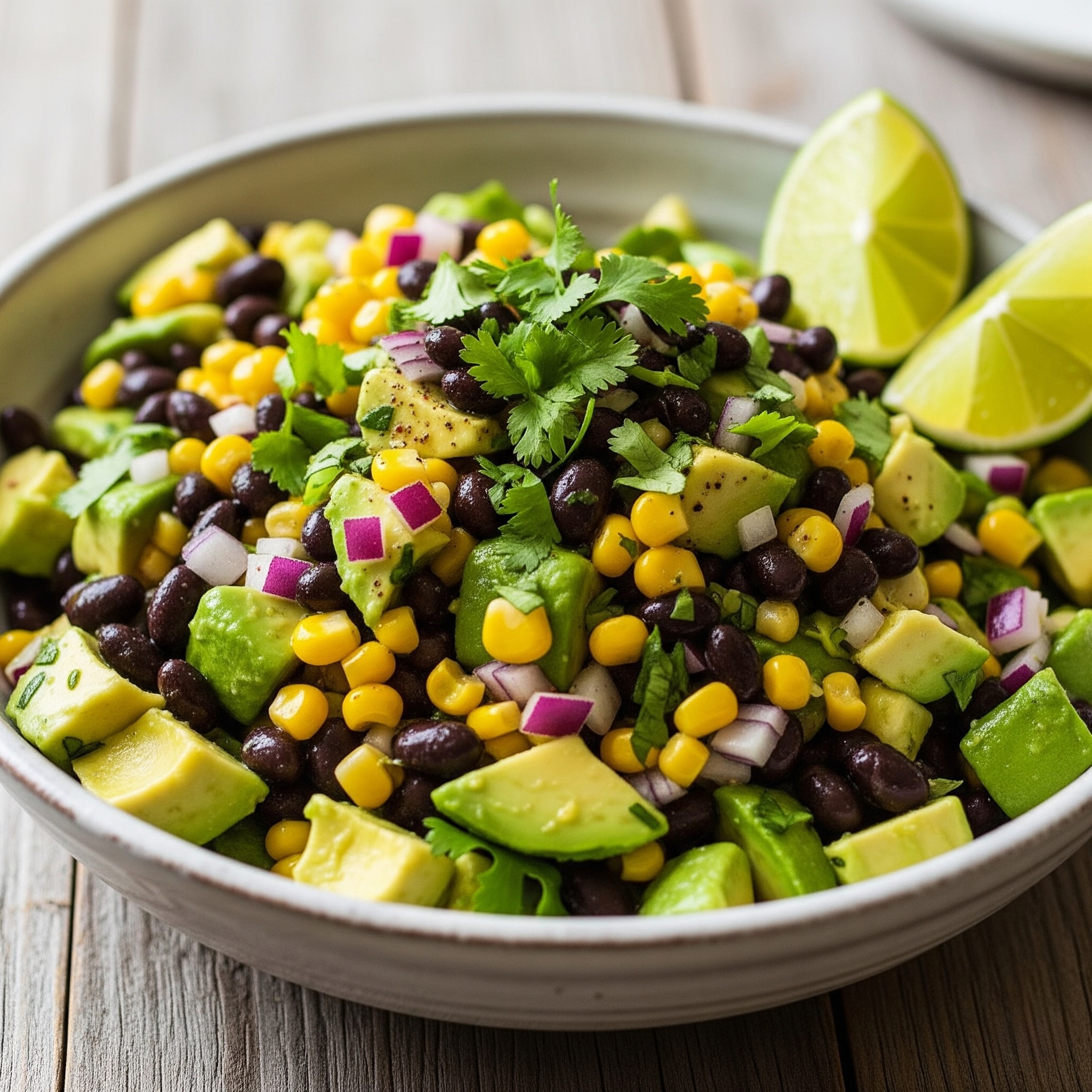 Salada de Abacate e Feijão