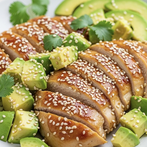Pollo all'Avocado e Sesamo