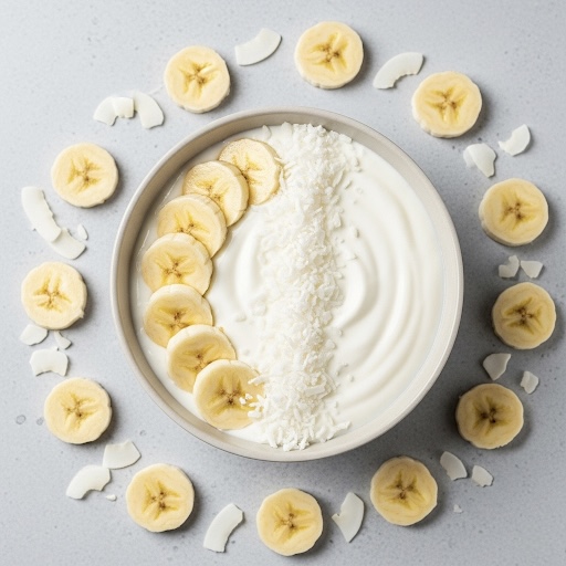 Iogurte de Banana e Coco