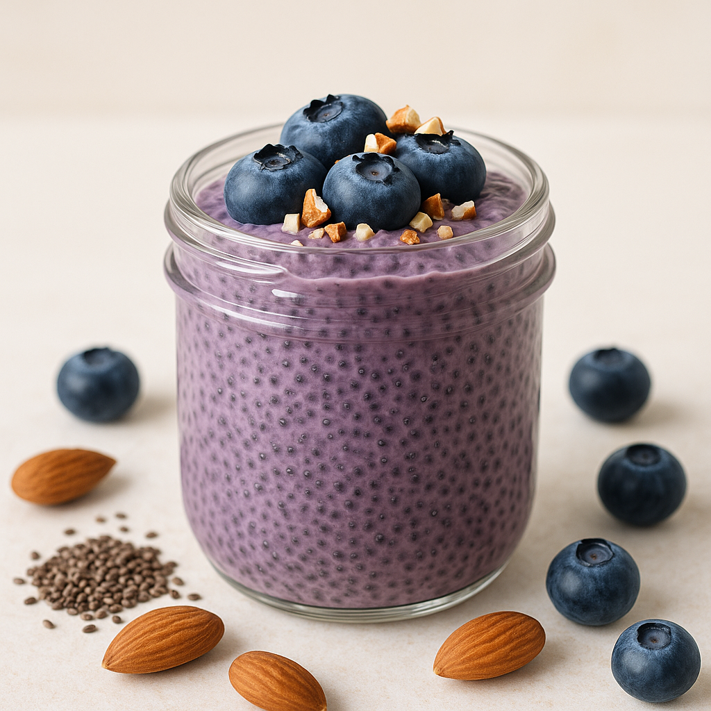 Pudding de Chia aux Myrtilles