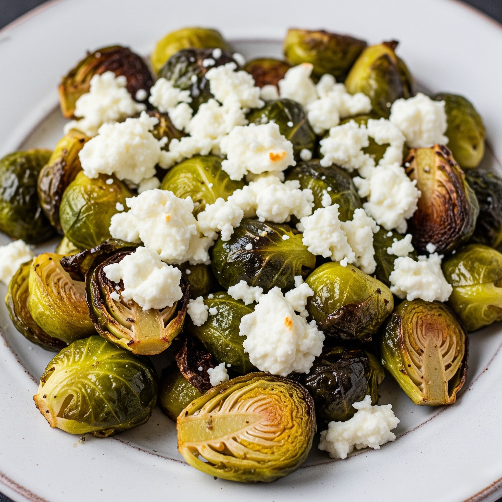 Gratín de Coles de Bruselas con Feta