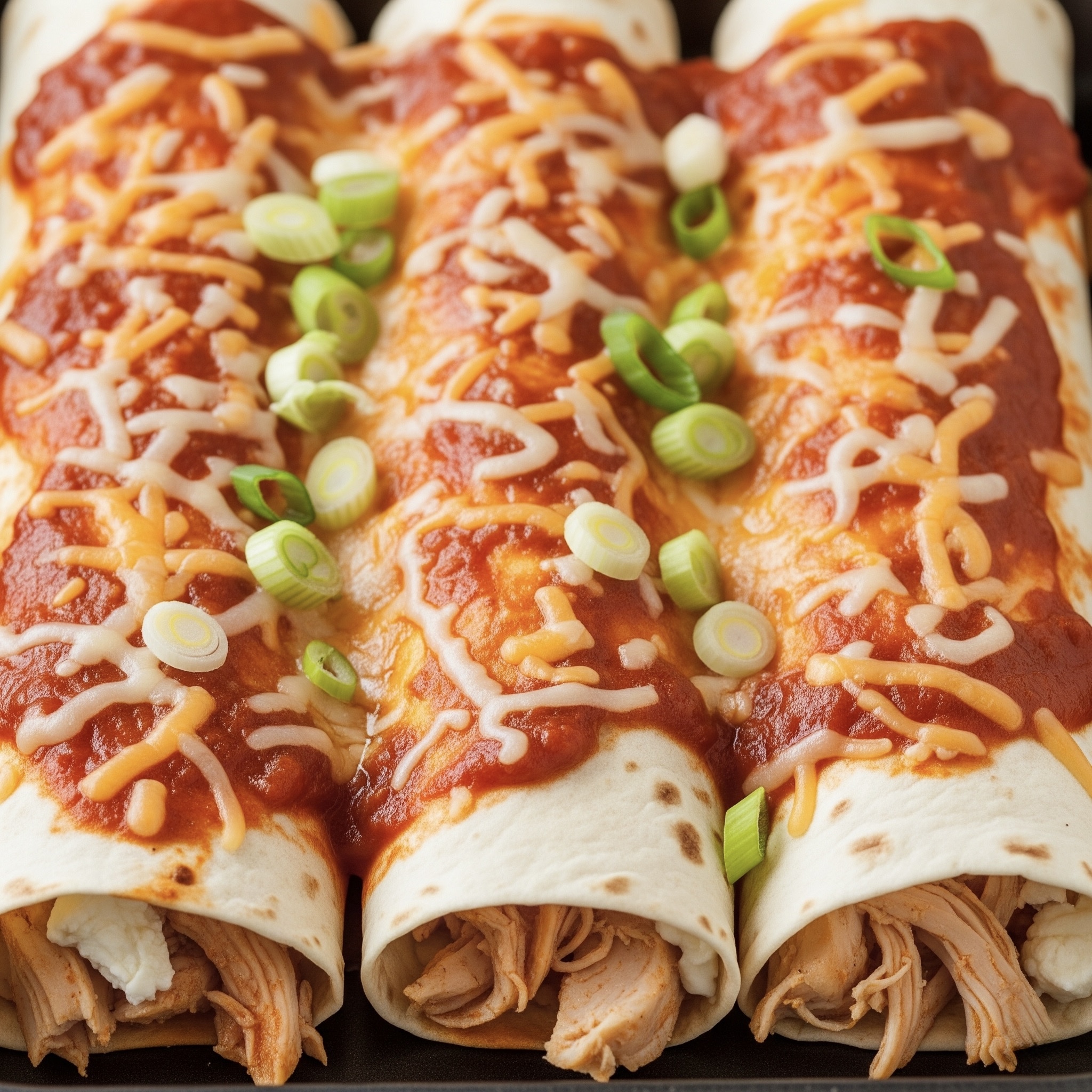 Käse-Hähnchen-Enchilada-Röllchen