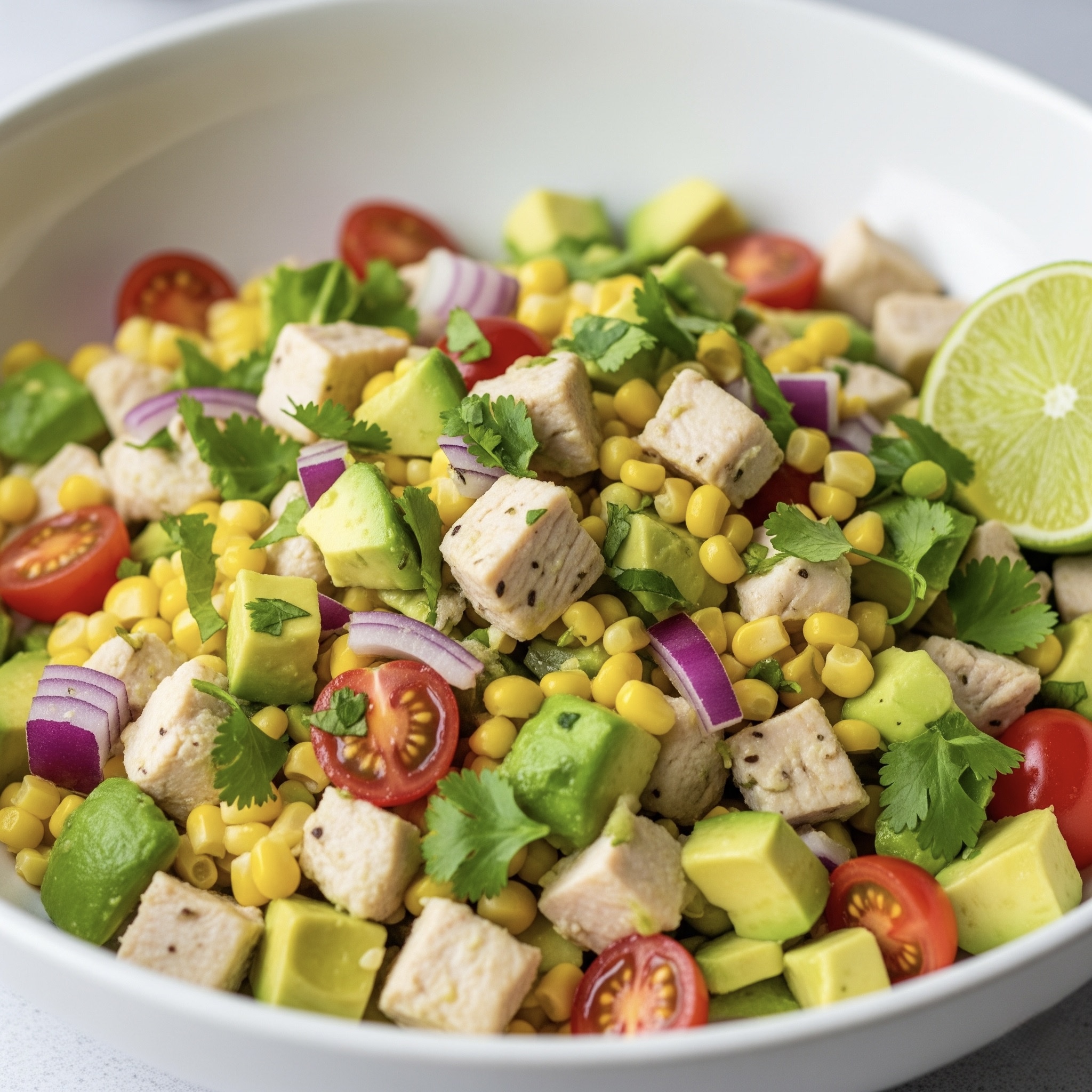 Chicken Avocado Corn Salad