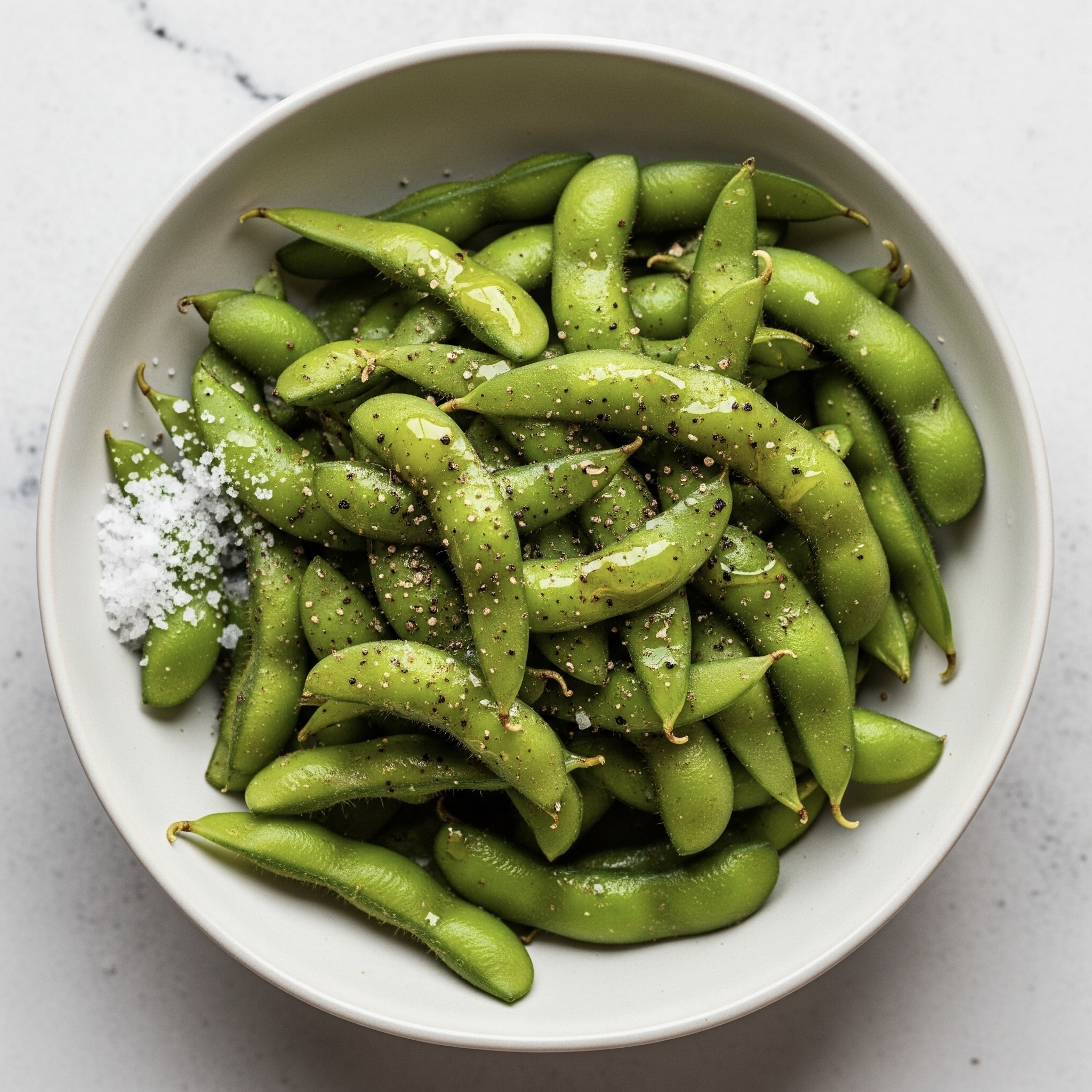 Edamame Bohnen in Olivenöl