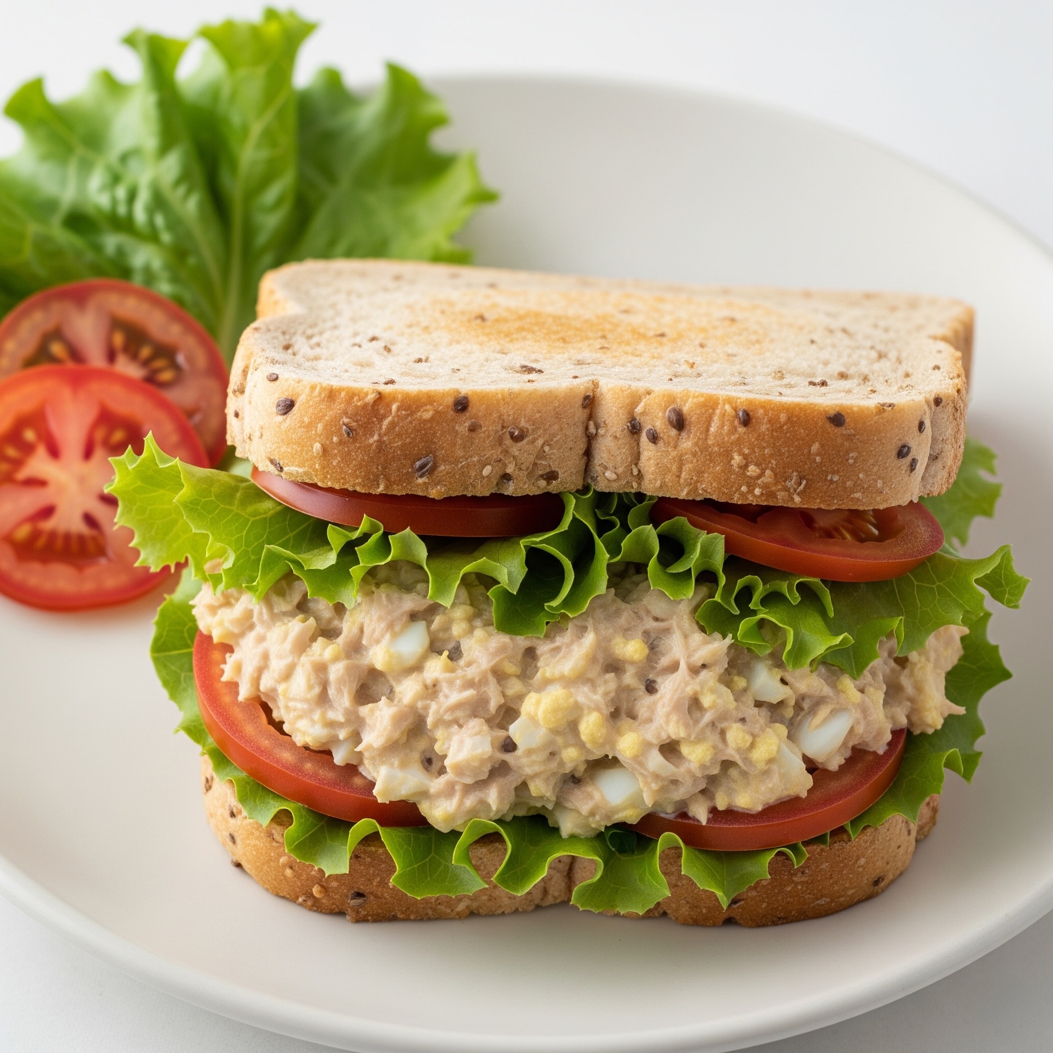 Sandwich Thon-Œuf-Tomate