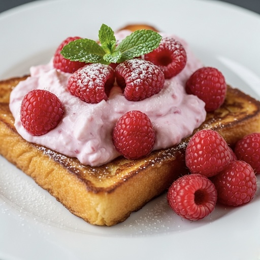 French Toast with Raspberry Quark