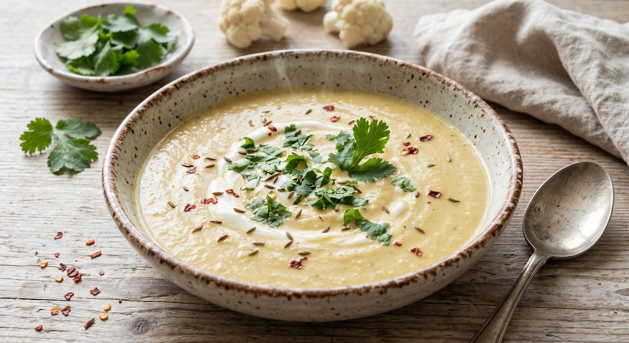 Indian Cauliflower Yogurt Soup