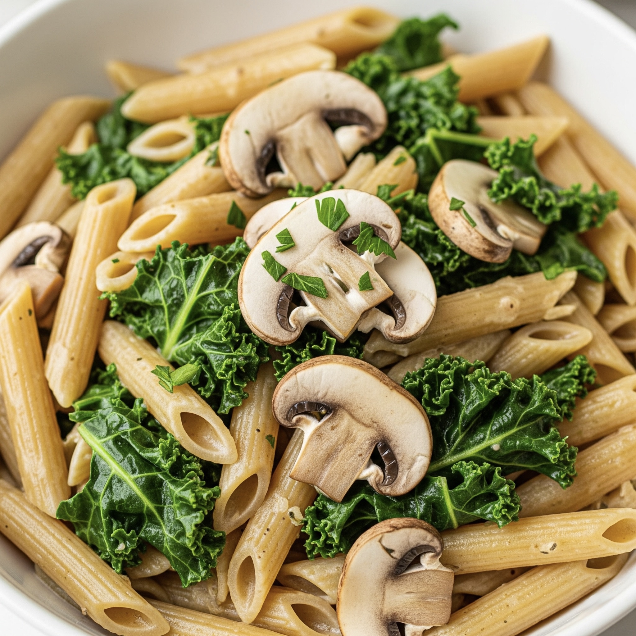 Pasta Cremosa ai Funghi e Cavolo Nero con Instant Pot
