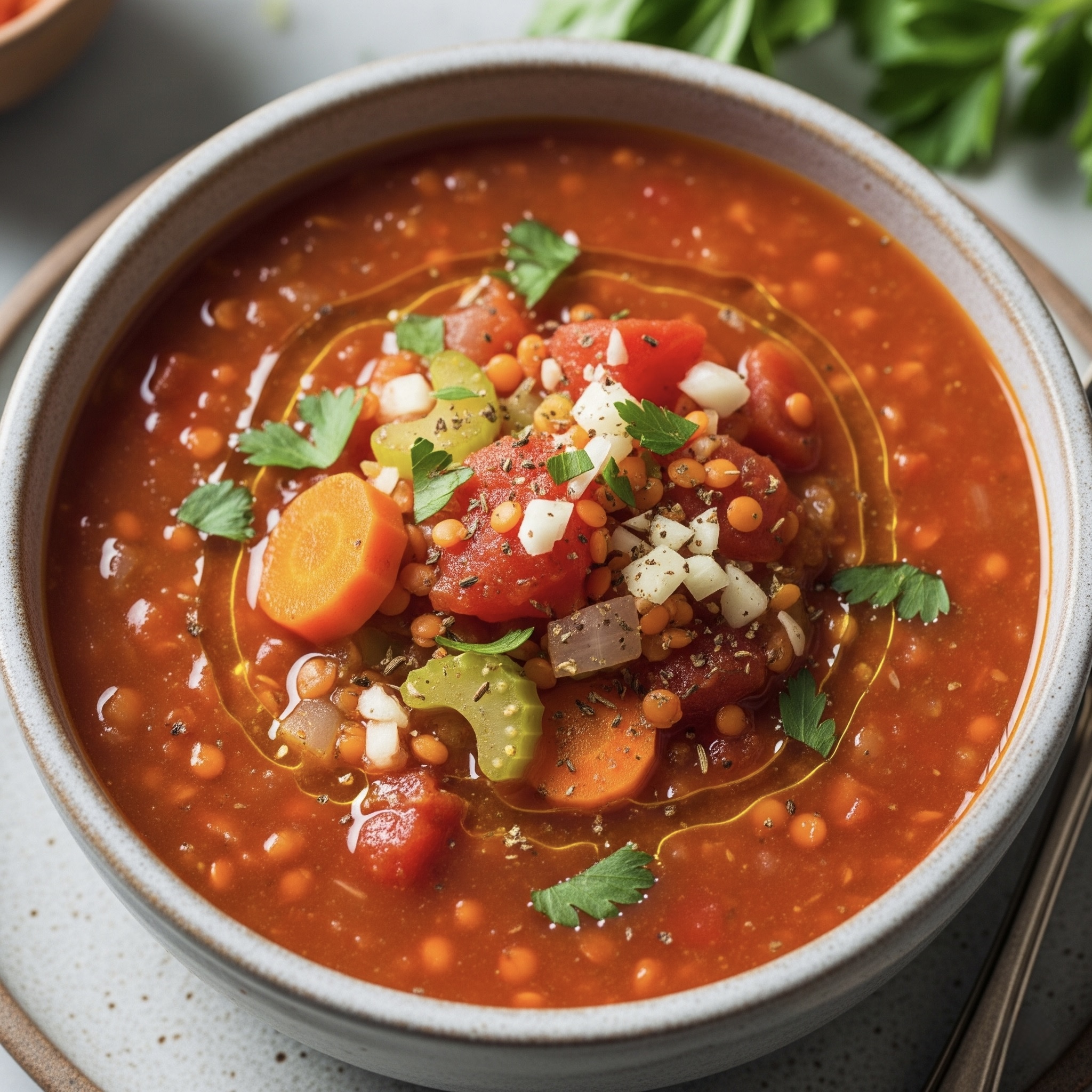 Sopa de lentejas