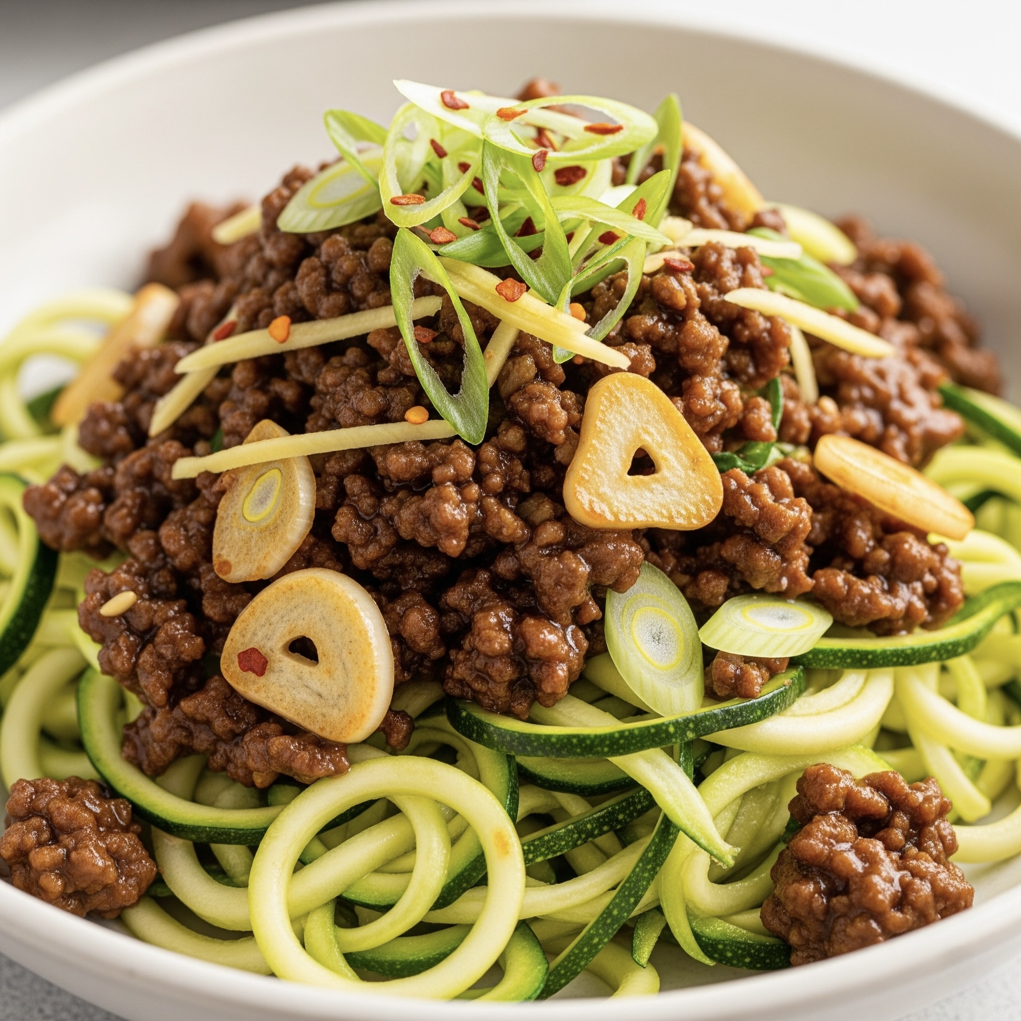 Noodles Mongoli con Carne Macinata