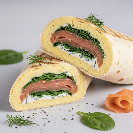 Wrap Omelette au Saumon