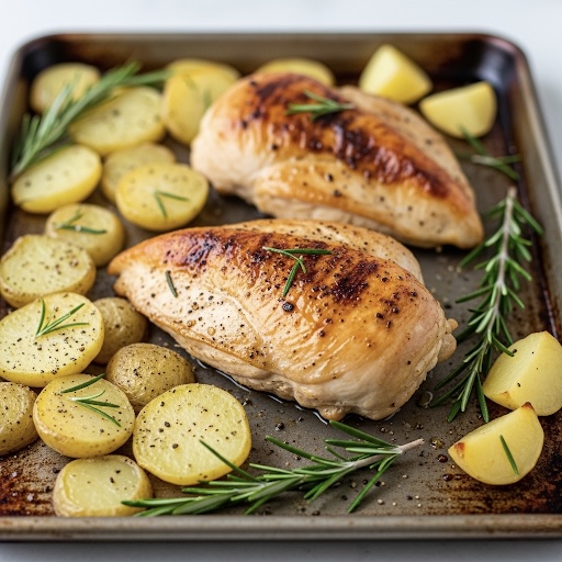 Oven-roasted Chicken with Rosemary Potatoes