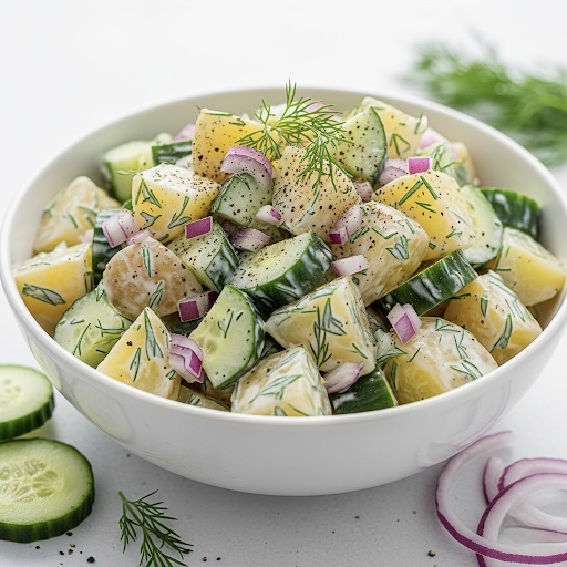 Salada de Batata e Pepino