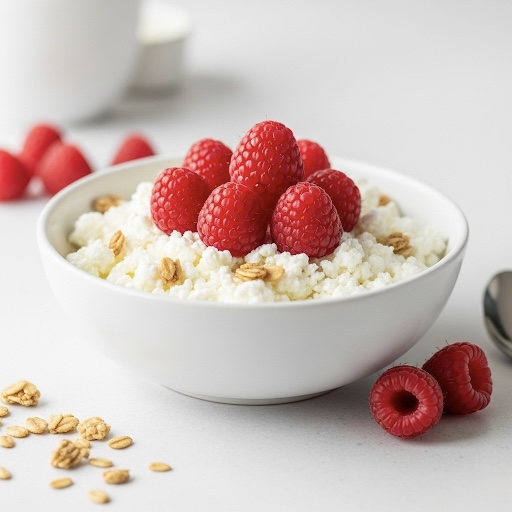Raspberry Cottage Cheese