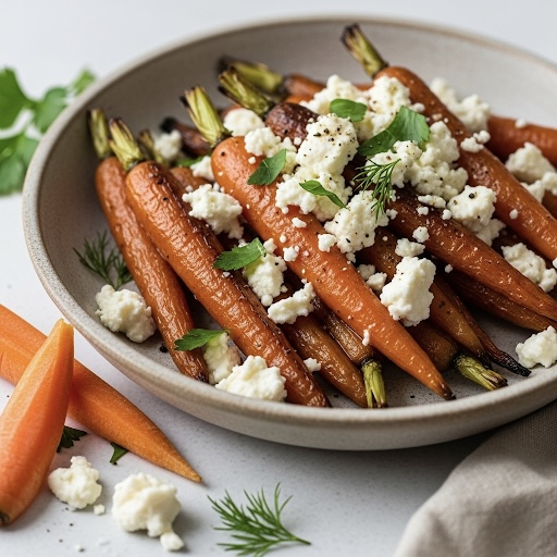 Roasted Carrots with Feta