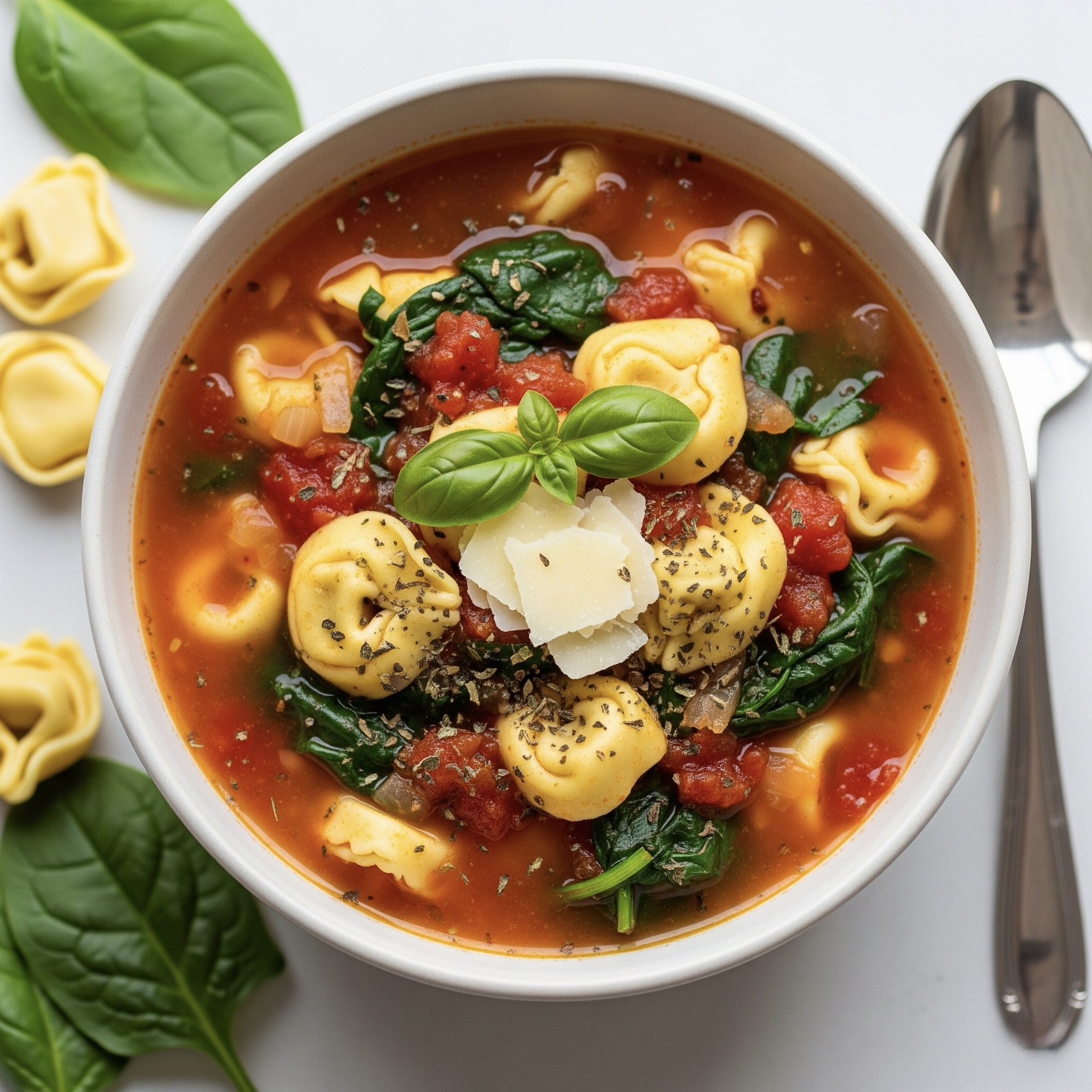 Sopa de Tomate com Tortellini
