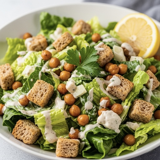 Salada Caesar Vegana