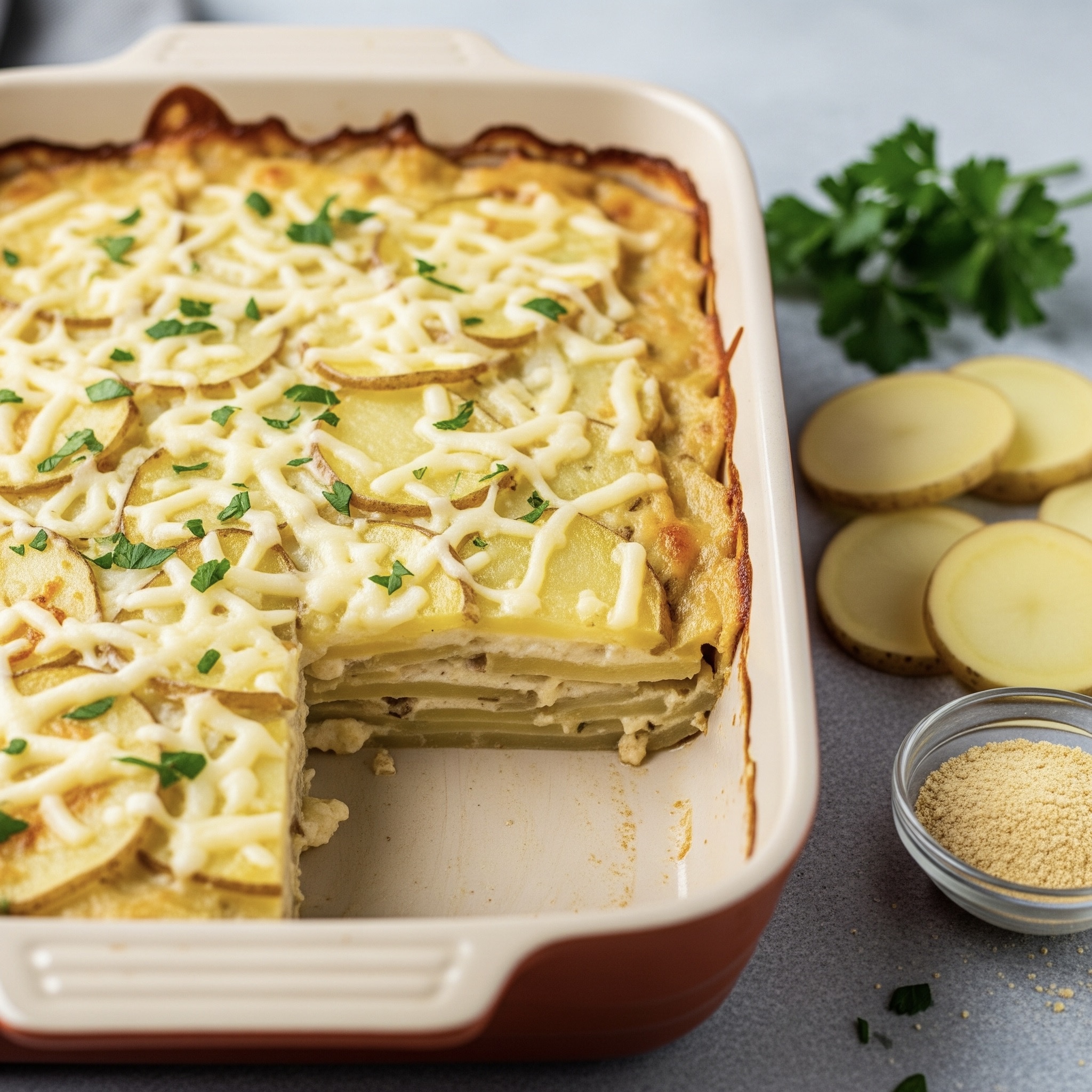Gratinado de Batata Vegano